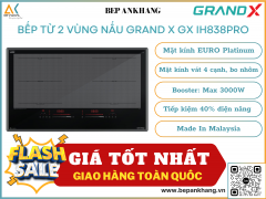 Bếp từ 2 vùng nấu Grand X GX IH838Pro - Made In Malaysia
